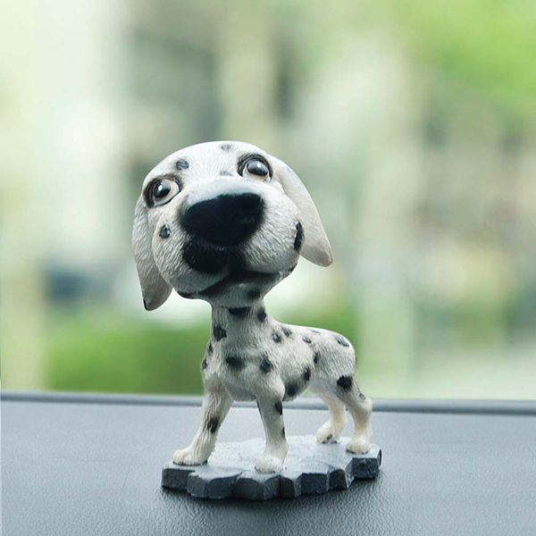 

animal swinging animated bobble dancer toy car decor nodding resin puppy dog #bc