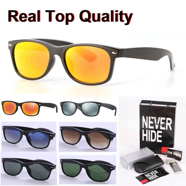 

1pcs wholesale - brand design sunglasses men women sun glasses glass lens with original box, packages, accessories, everything, White;black