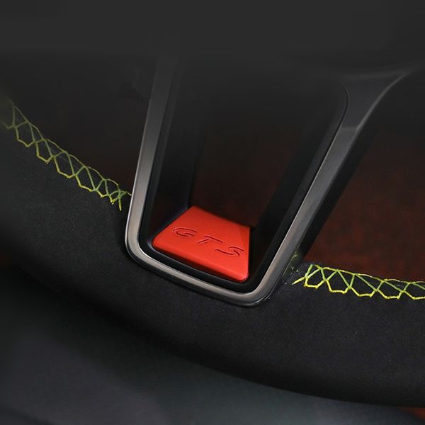 Abs Car Steering Wheel Lower Sticker Red Moulding Trim For Porsche Cayenne Macan Panamera 2011 2012 2013 2014 2015 2016 2017 2018 2019 Internal Car