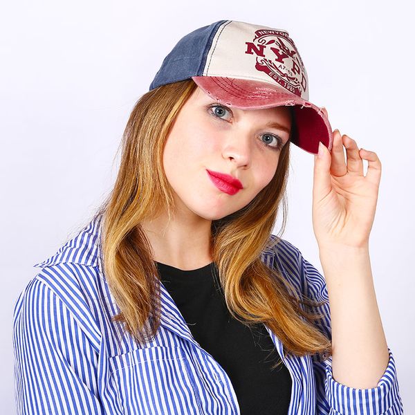 

2019 women's fashion baseball cap men snapback letter printed dad hat cap strapback vintage baseball caps, Blue;gray