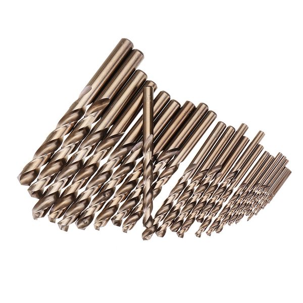 

25pcs 1-13mm hss m35 cobalt twist drill bit set for metal wood drilling