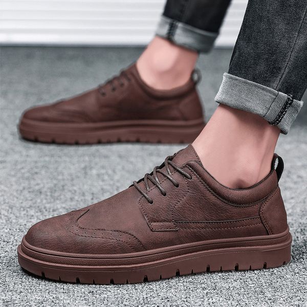 

luxury mens casual shoes triple black grey dark red leather platform mens designer shoes low sports sneakers size 3944 made in china, White;red