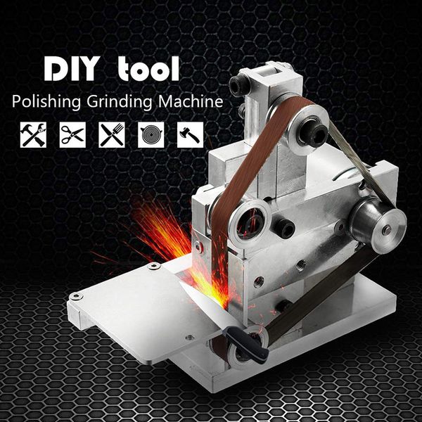 

grinder electric belt sander mini diy polishing grinding sharpener machine j8 #3