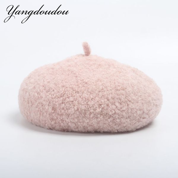 

yangdoudou lady spring winter berets hat painter style hat french wool berets for ladies elegent alpaca warm artist painter hats, Blue;gray
