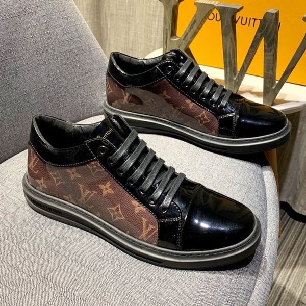 

france high-end brand casual shoes mens printed letters air basketball shoes fashion shoes,with original box,four color 19, Black
