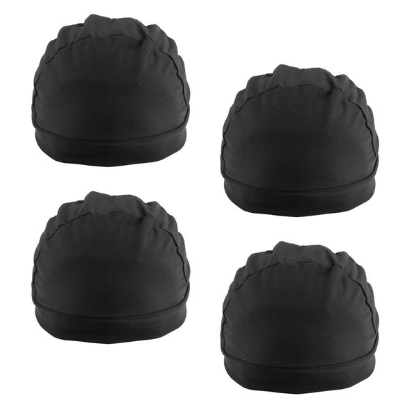 

black spandex dome cap for making wigs nylon snood stretchy wig cap 4pcs