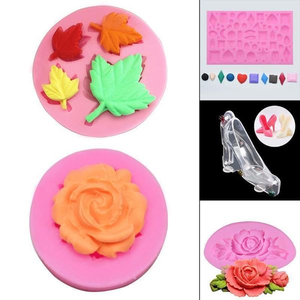 

silicone 3d cake mold diy fondant cake soap cupcake jelly candy chocolate mold party wedding cake decorating tools