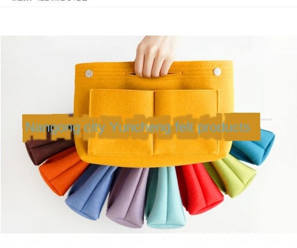 

felt simple felt multi-function storage hand cosmetic hand bag storage bag