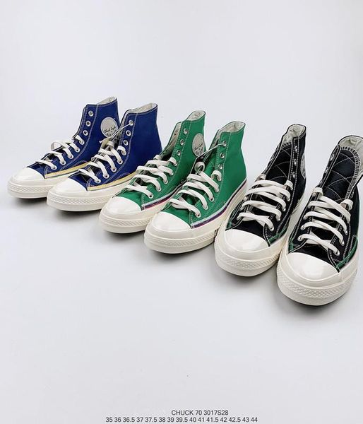 

chuck 70 all stars кроссовки дизайнерские высокие парусиновые туфли синий черный зеленый скейтбординг повседневная обувь модные кроссовки дл, Black