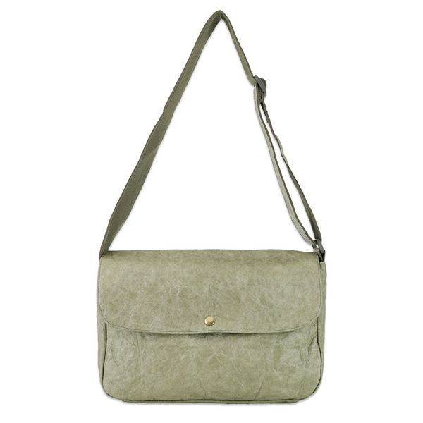 

miyahouse solid color kraft paper design women shoulder bag vintage style female travel bag literary style lady messenger