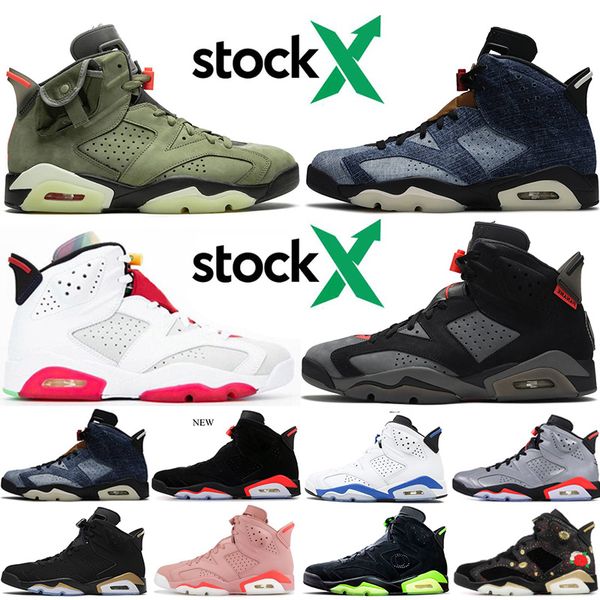 

stock x hare 6 6s mens basketball shoes bred dmp black white infrared psg black cat women men sports trainers sneakers 5.5-13