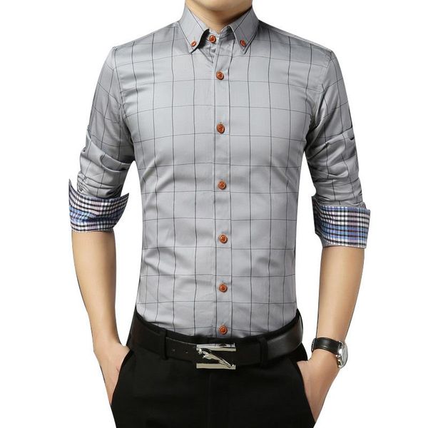 

оенн мода маѬка мђжкой одежд slim fit мђжин  длиннм Ѭђкавом плед лопок пове, White;black