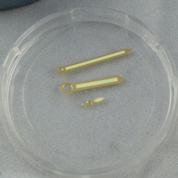 

new golden edge yellow hands for unitas eta 6497 6498 st 3600 3620 movement watch hands