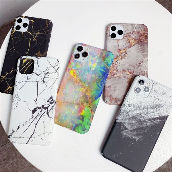 

marble texture granite stone case for iphone 11 pro max se 2020 x xr xs 7 8 6 plus utral thin hard pc matte back cover