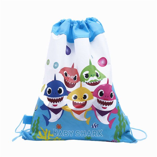 

Baby hark backpack cartoon draw tring bag urpri e girl unicorn avenger theme de igner non woven fabric bag party favor gift a61302