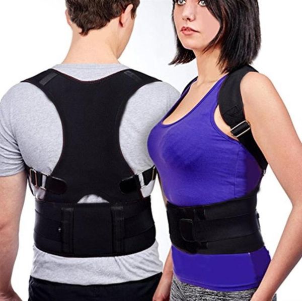 

magnetic correction belt body shaping posture corrector posture hunchback correcting the spine back 2020, Black;blue