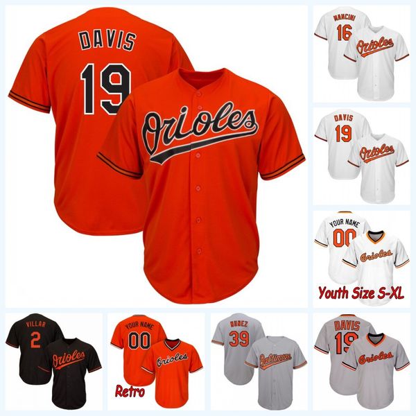 

Youth 19 Chris Davis 2 Jonathan Villar 39 Renato Nunez Orioles 16 Trey Mancini 35 Dwight Smith 14 Jr. Rio Ruiz Baseball Jersey