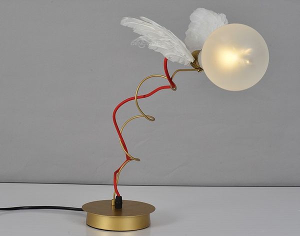 2019 Individual Art Design Of Led Bedside Angel Wing Table Lamp Studio Bedroom Llfa From Nimiled 284 67 Dhgate Com