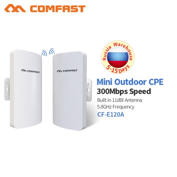 

comfast 5.8ghz wireles outdoor cpe long distance access point antenna wi fi router 300mbps waterproof repetidor wifi bridge