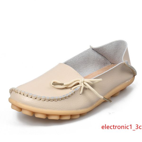 

black women real leather shoes moccasins mother loafers soft leisure female driving two ways wear footwear