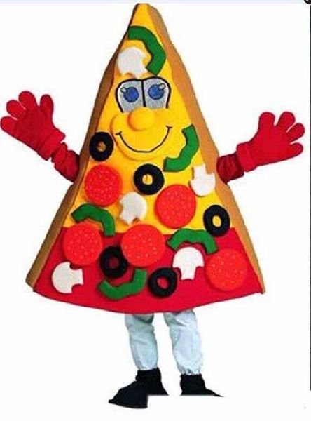 2019 Rabatt Fabrikverkauf Pizza Maskottchen Kostüm Weihnachten Karneval Performance Kleidung Erwachsene Größe kostenloser Versand