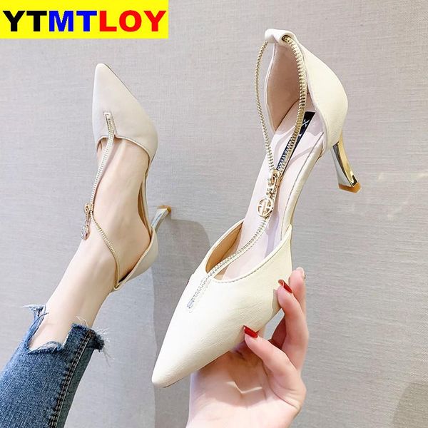 

2020 stiletto women pumps plaid pointed toe shallow thin footwear spring party ladies green shoes summer high heels, Black