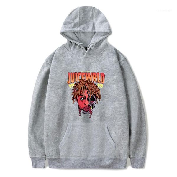 

hoodies couple fashion hooded round neck long sleeve loose sweatshirts juice wrld mens designer casual print, Black