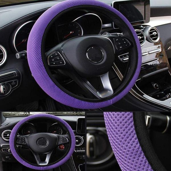 

2020 four seasons car steering wheel cover net fabric gm skidproof anti-skid non-apron hand brake 38cm steering cover