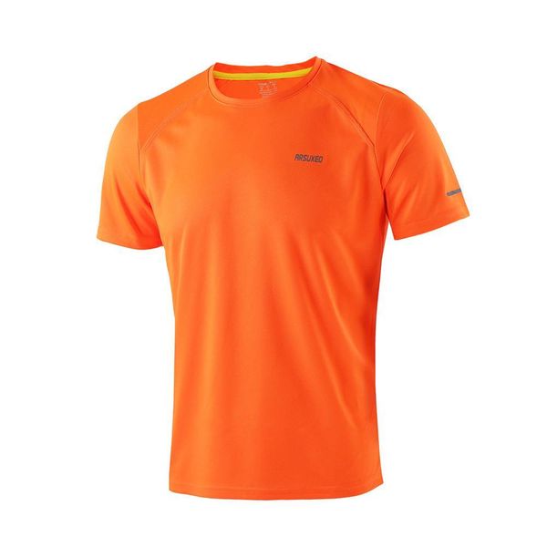 

new summer men's running t shirts active short sleeves quick dry training gym crossfit fitness jersey sports clothing, Black;blue