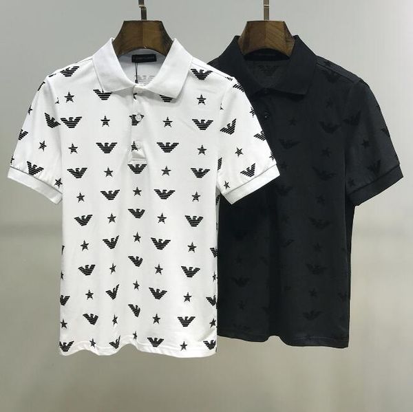 

новые мужские рубашки печатных 100% хлопка с коротким рукавом camisas стенд воротник мужчины рубашка m-3xl # 3095, White;black