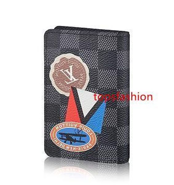 

2020 n64440 pocket organizer classic credit card wallet holder portable card pack wallets purse mini clutches exotics evening chain belt
