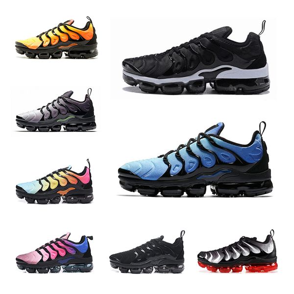 

2020 sunset tn plu running shoes be true cargo khaki zebra red shark tooth triple black white designer sport sneakers 36-46