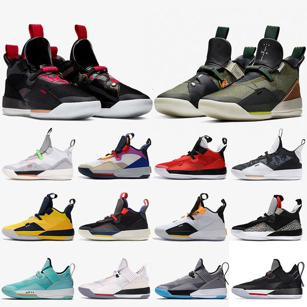 

2020 new jumpman 33s xxxiii mens basketball shoes cny travis scotts dark grey tech pack se guo ailun pe camo mens trainers sneakers