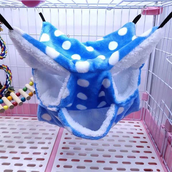 

seis 3 layers hamster dot hammock rat house comfortable nest warm small pet habitat for squirrel hedgehog chinchilla rabbit guinea
