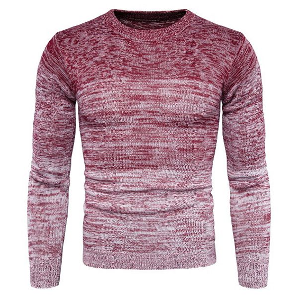 

mens brand sweaters men skinny gradient sweater youth round neck colorblock long sleeve 2019 autumn trend men clothing, White;black