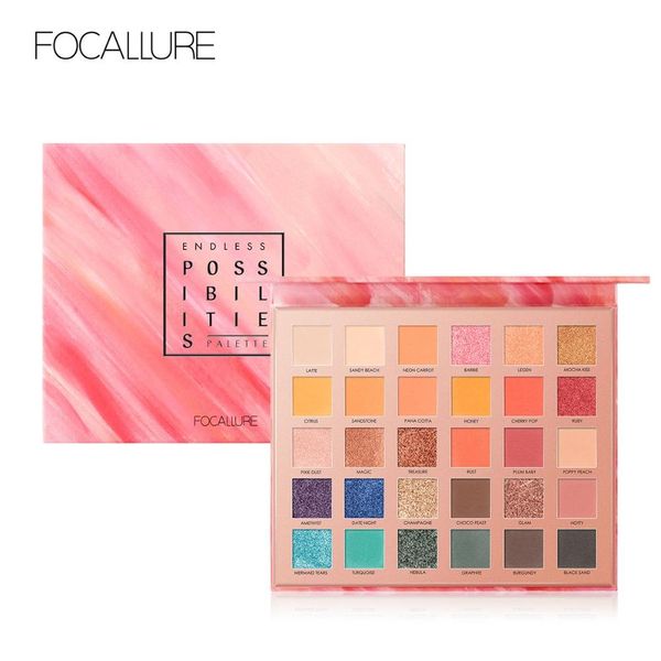 

fashion focallure 2019 new 30 colors eyeshadow palette cream powder easy to blend rich color eyes shadow for daily par305n