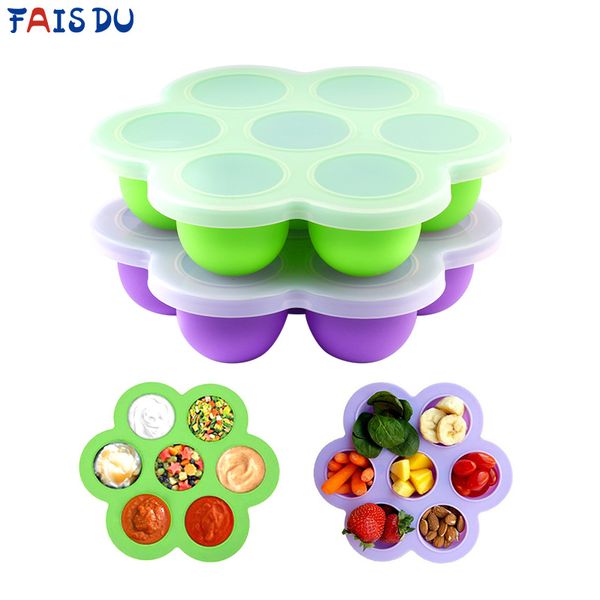 

2pcs er egg silicone food set baby ice reusable container t200703 tools storage bites molds with lid egg cube cake molds tray molug