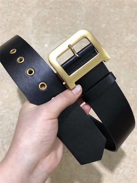 

vintage leather brass buckle belt for men belt fashion luxury designer belt ing, Black;brown