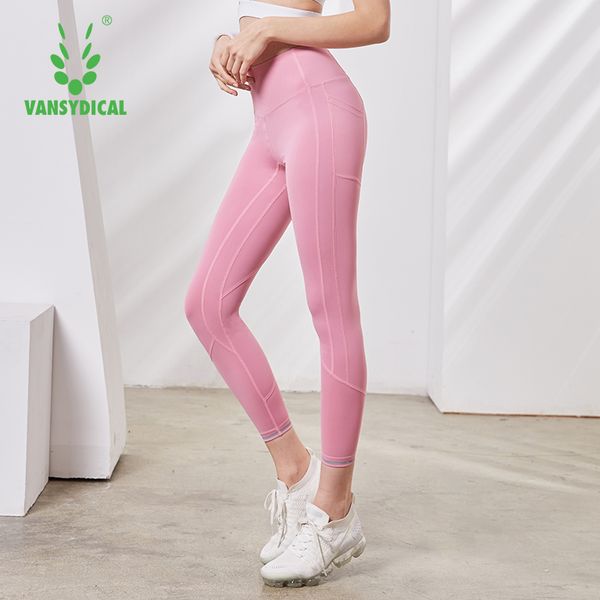 

vansydical high waisted gym leggings women sport pants silk camo seamless leggings sport fitness jogging pants women sportswear, Black;blue