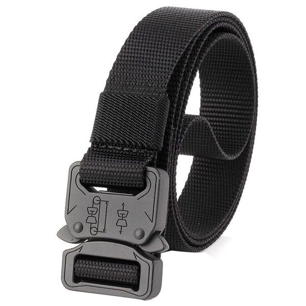 

new tactics belt fashion trend insert buckle man and women nylon belt outdoor casual men cowboy pants, Black;brown