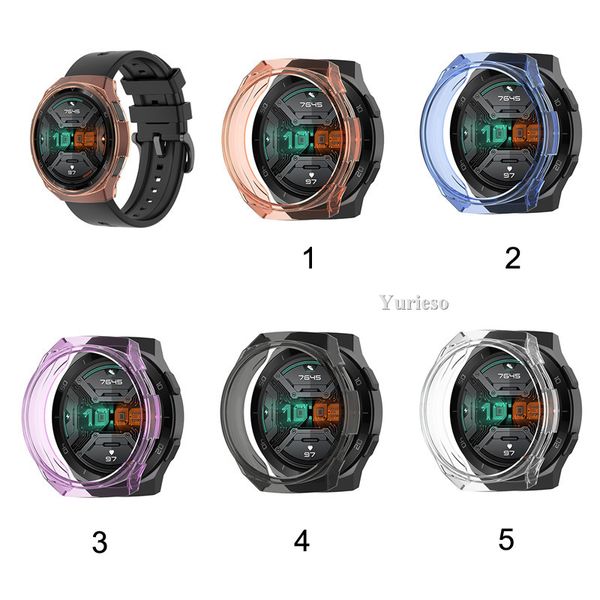 TPU Case Slim Smart Watch Защитный чехол для Huawei Watch GT 2E Case Frame Antiscratch Shell SmartWatch акционерное акция Продвижение