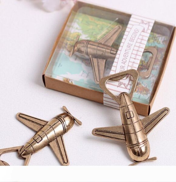 

творческий цинковый сплав для бутылок aircraft бутылки пива открывалка металла самолет замков рождество свадьба фавор инструмент кухни