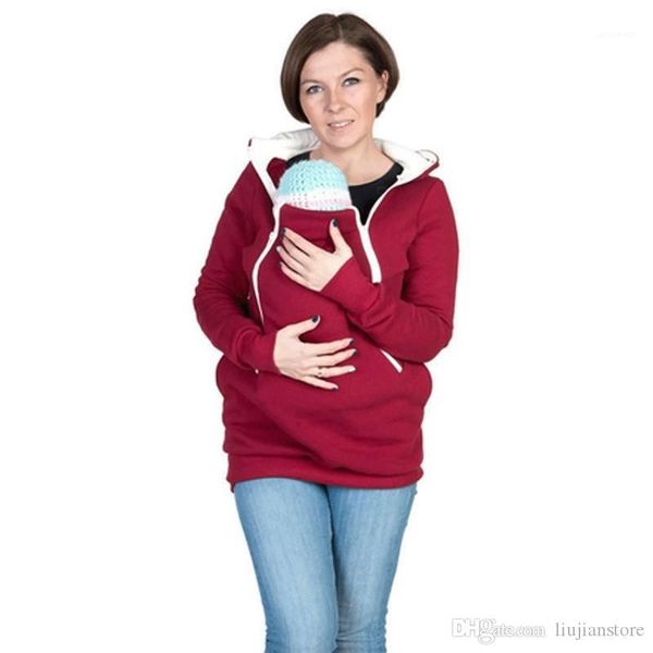 

hoodies casual women designer front pockets fashion mons pullovers solid loose clothing spring pregnant womens, Black