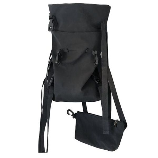 

big hip-hop men's travel bags backpack black large capacity outdoor sports bag