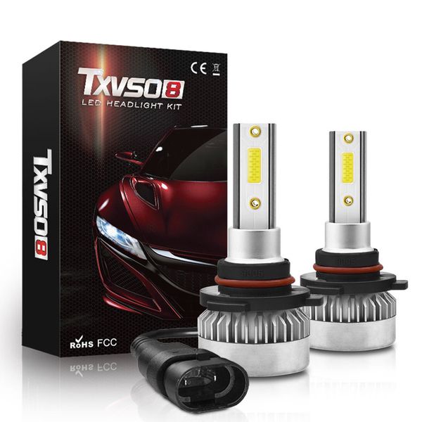 

car led light hb3/9005 110w 20000lm cob led car headlights full aluminum x 2 white driving running lamp auto leds light