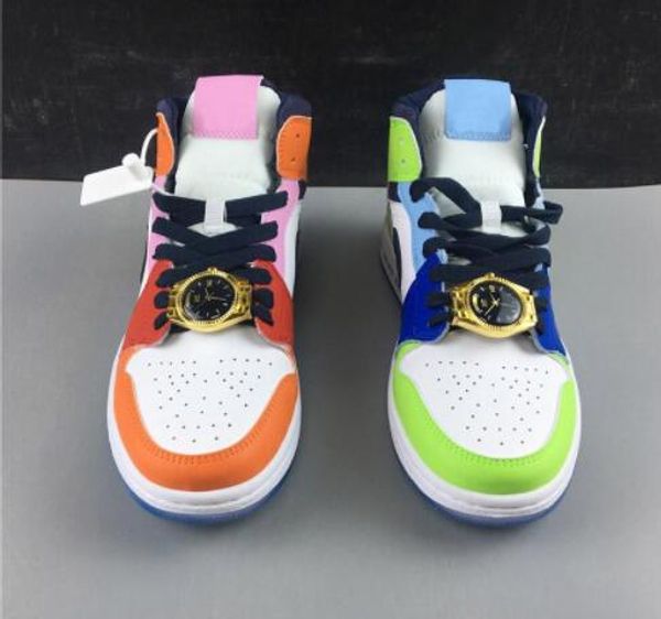 

new melody ehsani x wmns mid 1s fearless men 1 basketball shoes banned bred toe union trainers sports sneakers