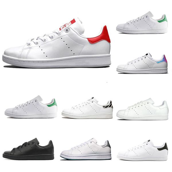 

new classic smith men women casual shoes green black white blue red silver mens stan fashion leather shoe flats sneakers size 36-44