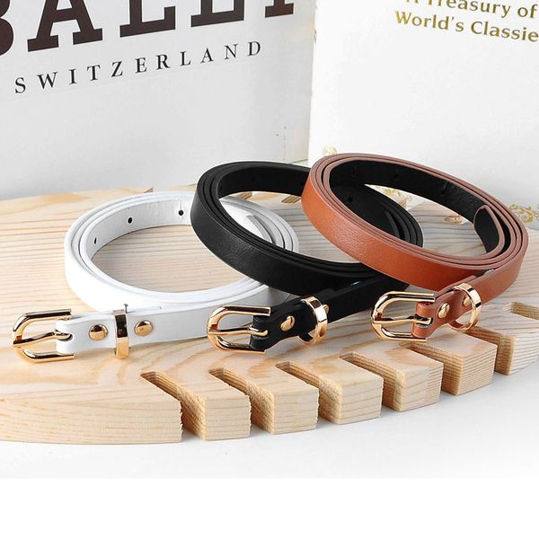 

5 colors fashion female thin belt women 2019 strap women leather trouser children's belts ladies on dresses, Black;brown