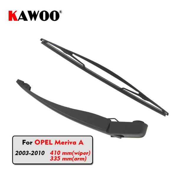 

kawoo car rear wiper blade blades back window wipers arm for meriva a hatchback (2003-2010) 410mm auto windscreen blade