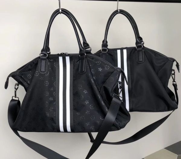 

новые мужчины моды и женщины из натуральной кожи сумки вещевого мешка бренд дизайнер багаж большой емкость спортивная сумка